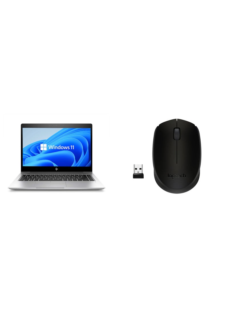 HP Renewed HP EliteBook 840 G6 | Intel Core i7-8th GEN(U) | 14" inch | RAM 8G| Hardisk 256G | 6 Months Warranty with Wireless Mouse English silver - Image 3
