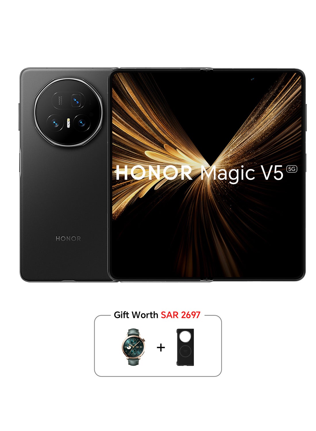 Honor Magic V5 Dual SIM 5G Black 16GB 512GB With Free Watch 4 Pro