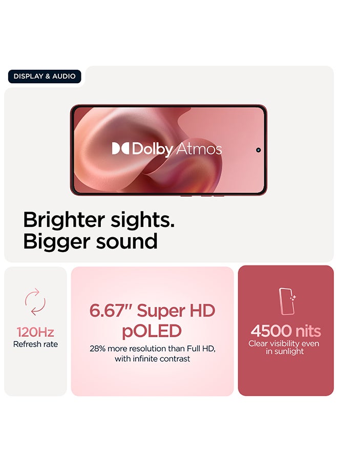 Motorola Moto G86 Power Dual SIM PANTONE Chrysanthemum 8+16GB RAM  512GB 5G - Middle East Version - Image 5