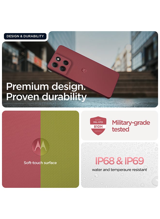 Motorola Moto G86 Power Dual SIM PANTONE Chrysanthemum 8+16GB RAM  512GB 5G - Middle East Version - Image 4