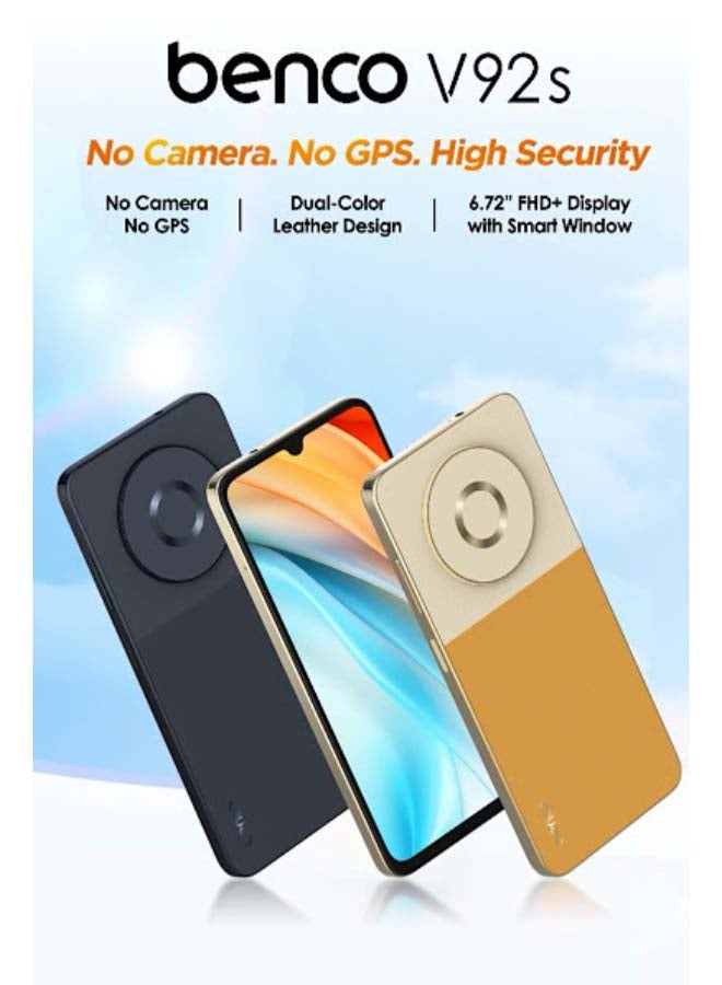 benco V92s 4G No Camera No GPS Space Black 6+6GB RAM 256GB 4G No Camera No GPS - Middle East Version - Image 3