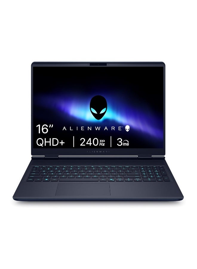 DELL Alienware 16X Aurora Gaming AI Laptop 16" QHD WQXGA (100% DCI-P3) Intel 24-core Ultra 9 275HX (Up to 13 Tops) 64GB RAM 2TB SSD GeForce RTX 5060 Thunderbolt Wi-Fi7 Windows 11 Home ICP Hub/Copilot AI PC,  Blue English/Arabic Blue - Image 1