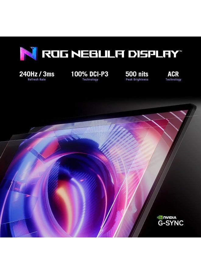 أسوس لابتوب الألعاب ROG Strix G16 (2025)، شاشة ROG Nebula مقاس 16 بوصة 16:10 2.5K 240Hz/3ms، بطاقة الرسوميات NVIDIA® GeForce RTX™ 5070 Ti، معالج Intel® Core™ Ultra 9 275HX، 32GB DDR5، 1TB SSD، واي فاي 7، ويندوز 11 هوم - Image 3