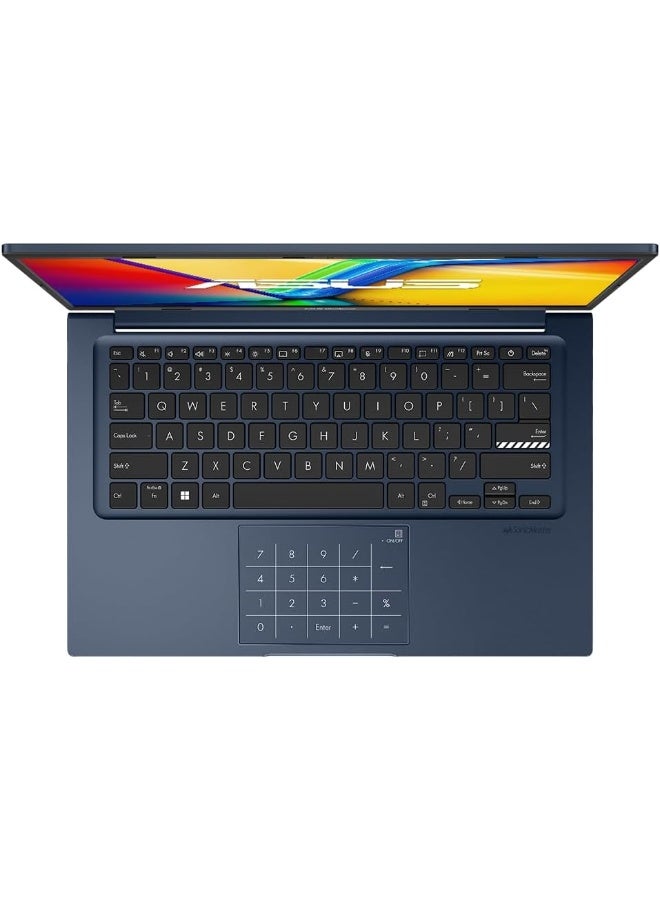 ASUS Vivobook 14 Business Laptop 14" FHD 10-Core Intel i7-1355U, 12GB DDR4, 1TB SSD, Intel Iris Xe Graphics, Windows 11  Pro+ Life Time Office 2024 English/Arabic Quiet Blue  - Image 2