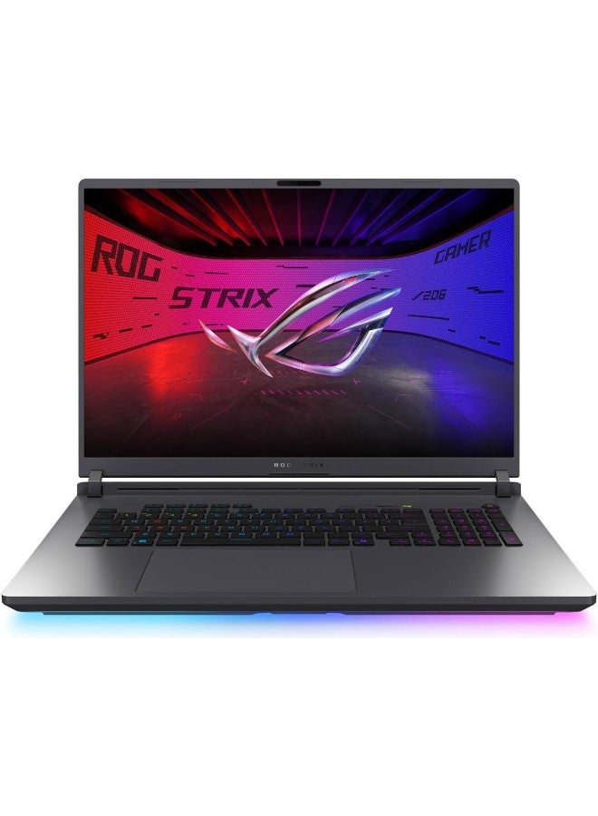 أسوس ROG Strix G18 Gaming Laptop - Intel Core Ultra 9 275HX, 64GB DDR5, 4TB SSD, 18 Inch 2.5K 240Hz G-SYNC, Wi-Fi 7, NVIDIA GeForce RTX 5070 Ti 12GB, Windows 11 Home, Eclipse Grey English Eclipse Grey English Eclipse Grey - Image 1