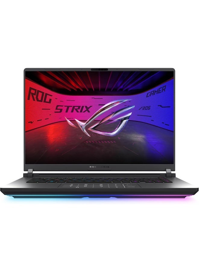 أسوس لابتوب الألعاب ROG Strix G16 (2025)، شاشة ROG Nebula 16 بوصة 16:10 2.5K 240Hz/3ms، NVIDIA® GeForce RTX™ 5070 Ti GPU، معالج Intel® Core™ Ultra 9 275HX، 64GB DDR5، 2TB SSD، واي فاي 7، ويندوز 11 برو، + Office 2024 مدى الحياة - Image 1