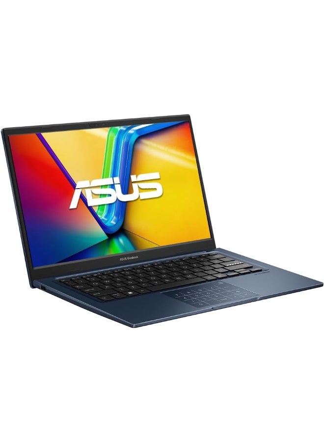 أسوس Vivobook 14 Business Laptop 14" FHD 10-Core Intel i7-1355U, 12GB DDR4, 512GB SSD, Intel Iris Xe Graphics, Windows 11 Home, English Quiet Blue English Quiet Blue - Image 5