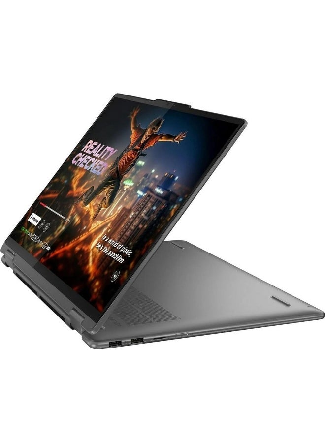 (Upgraded Version) Lenovo 2024 Yoga 7i 2-in-1 AI Laptop, 16" WUXGA Touch, Intel 12-Core Ultra 7 155U (Beat i7-1355U), 16GB LPDDR5X RAM, 2TB SSD, Backlit, FP, FHD IR Webcam, AI Copilot, Windows 11 Home, English Storm Grey