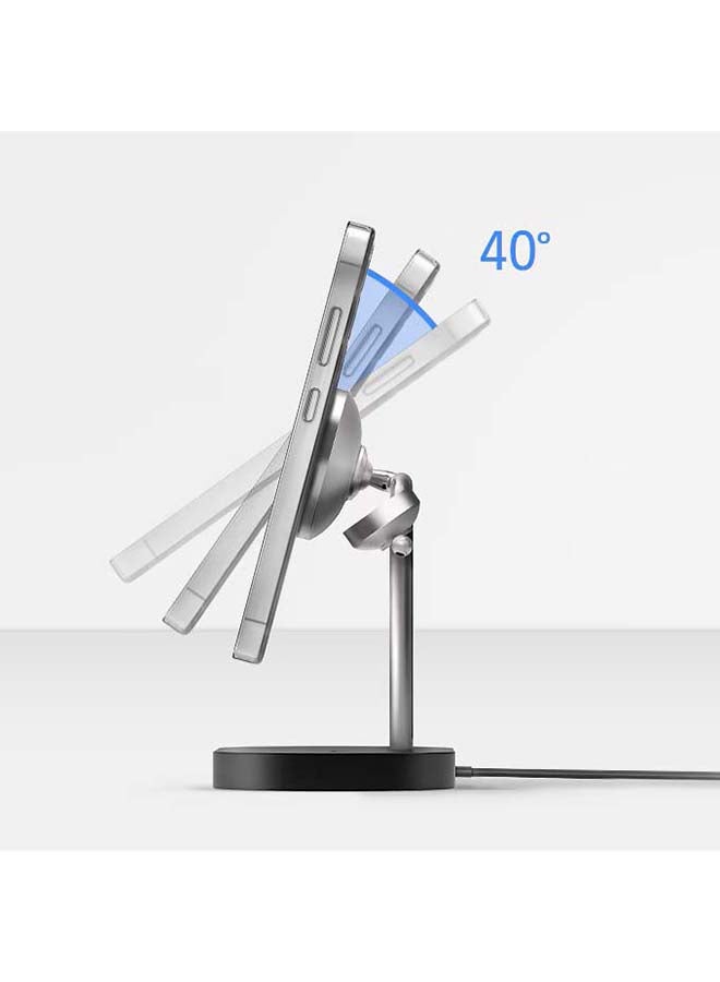 سامسونج شاحن لاسلكي 3 في 1، قاعدة شحن سريعة 15 واط Qi2 مع محول سفر 45 واط وكابل بطول 1 متر - للهاتف والساعات وسماعات الأذن - - Image 3