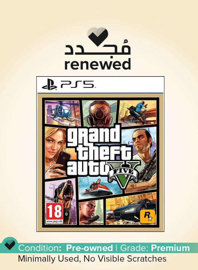 سوني Renewed - Grand Theft Auto V - PlayStation 5 (PS5) - Image 1