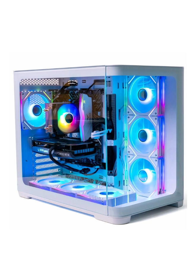 Setup Master Gaming PC With Intel Core i5-14400F Processor/16GB RAM DDR5/1TB  SSD/6GB Nvidia GeForce RTX 3050 Graphics/ White  - Image 1