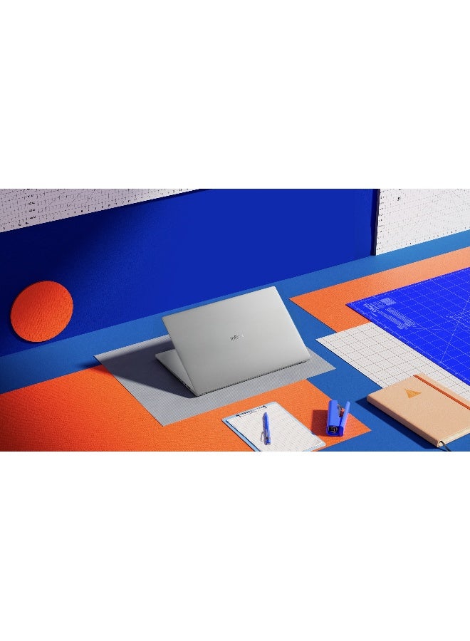 XBOOK 15 Laptop With 15.6 Inch Full HD (1920X1080) Display, AMD Ryzen 5-5500U Processor/8GB RAM DDR4/512GB SSD/Windows 11 Home/AMD Radeon RX Graphics/ English/Arabic Silver image 5