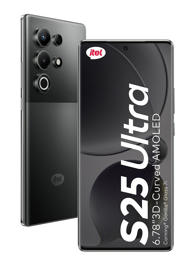 ITEL S25 Ultra Dual SIM  Bromo Black 8+8GB RAM 256GB 4G With Buds 11 (Gift Color May Vary) - Image 2