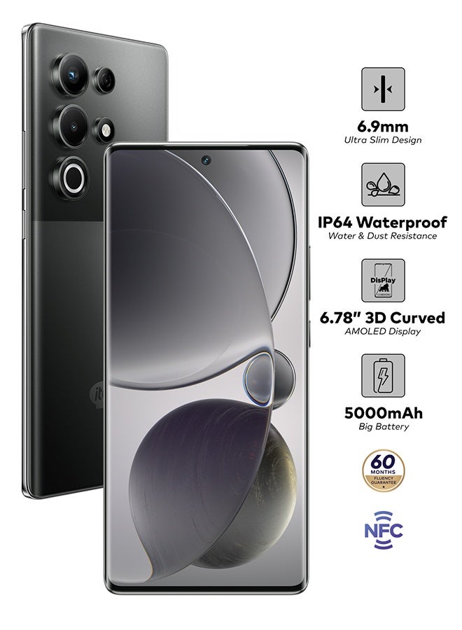 ITEL S25 Ultra Dual SIM  Bromo Black 8+8GB RAM 256GB 4G With Buds 11 (Gift Color May Vary) - Image 3