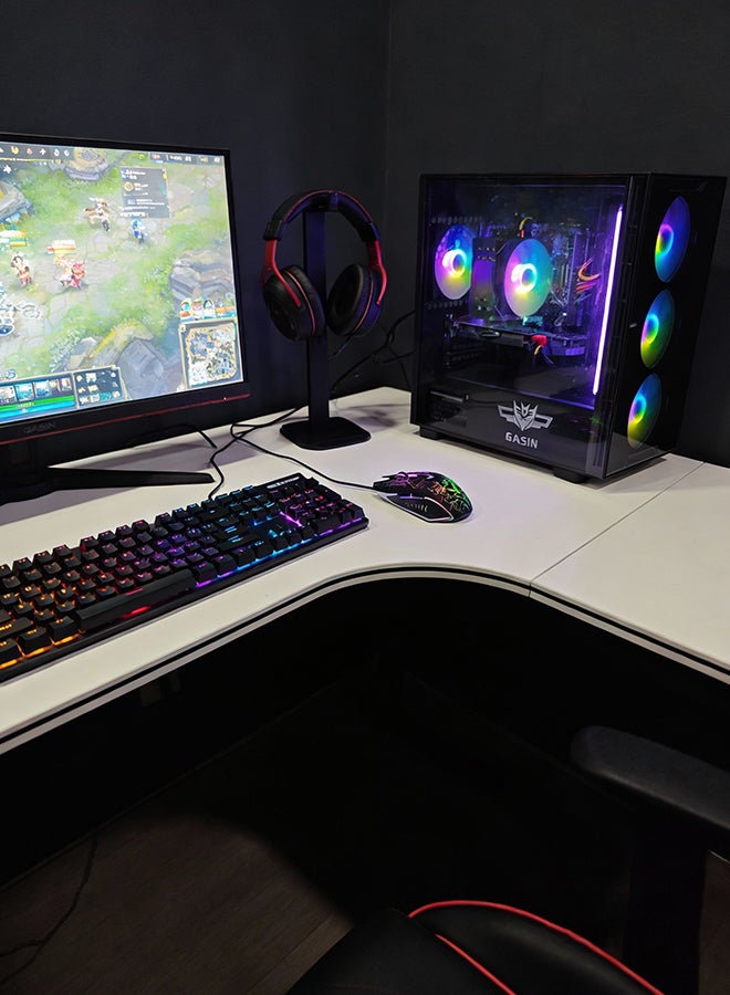 Gasin Gaming PC With Core i5-12400F Processor/1TB SSD/16GB RAM 3200MHz DDR4/Windows 11/8GB NVIDIA GeForce RTX 3050 Graphics+Wireless Card Receiver and Bluetooth Black - Image 4