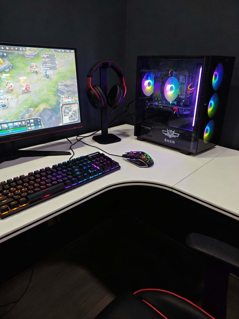 Gasin Gaming PC With Core i5-12400F Processor/1TB SSD/16GB RAM 3200MHz DDR4/Windows 11/12GB NVIDIA GeForce RTX 3060 Graphics+Wireless Card Receiver and Bluetooth Black - Image 5