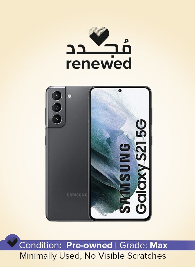 Samsung Renewed - Galaxy S21 Single Sim Phantom Black 8GB RAM 256GB 5G - International Version - Image 1