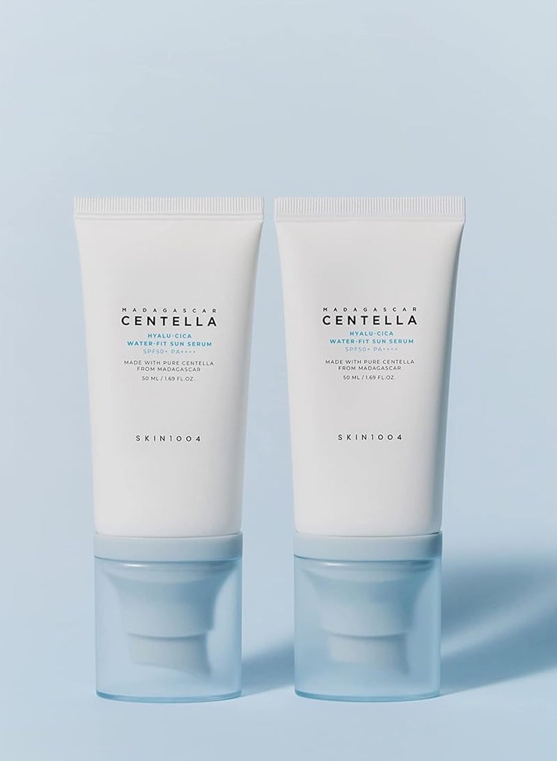 SKIN1004 Madagascar Centella Hyalu-Cica Water-Fit Sun Serum Twin Pack 100ml  - Image 3