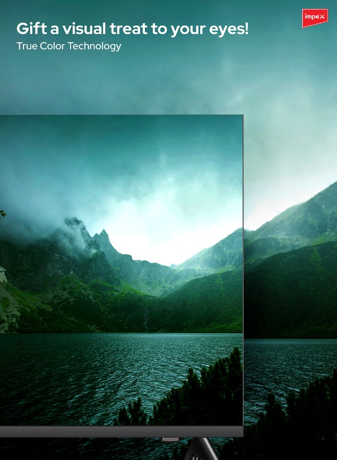 Impex 50 Inch Full HD QLED Smart TV – Android 14, 8GB/1GB, Quad-Core, Frameless, TV Casting, 2 HDMI, 2 USB, RJ45, 176° Viewing Angle, Smart Energy Saving, A+ Zero Bright Dot, Television With 2Y Warranty Gloria50Q Black - Image 3