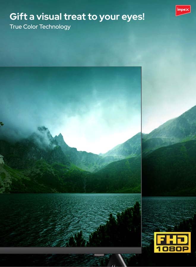 Impex 50 Inch Full HD QLED Smart TV – 8GB/1GB, Quad-Core, Frameless, TV Casting, 2 HDMI, 2 USB, RJ45, 176° Viewing Angle, Smart Energy Saving, A+ Zero Bright Dot, Television With 2Y Warranty - Gloria50Q Black Gloria50Q Black - Image 4