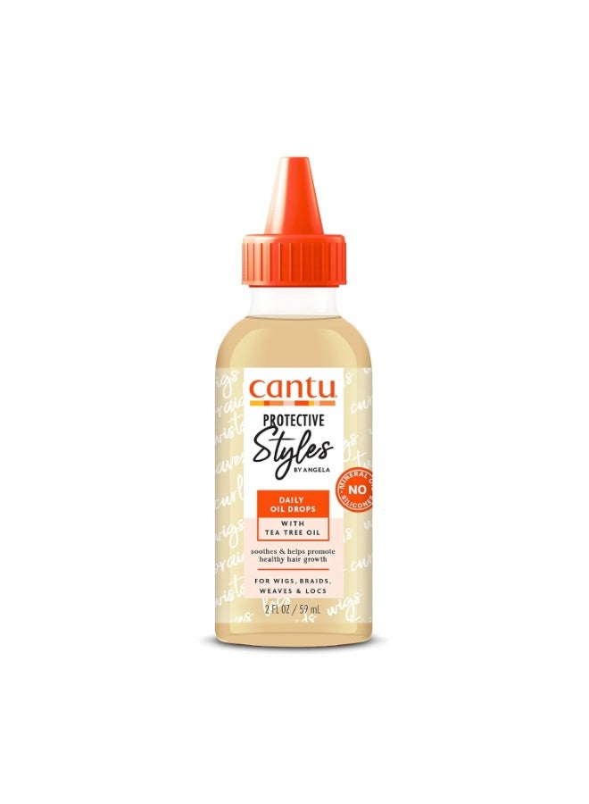 Cantu Cantu Protective Styles by Angela Daily Oil Drops with Tea Tree Oil, 2 Ounce - Image 4