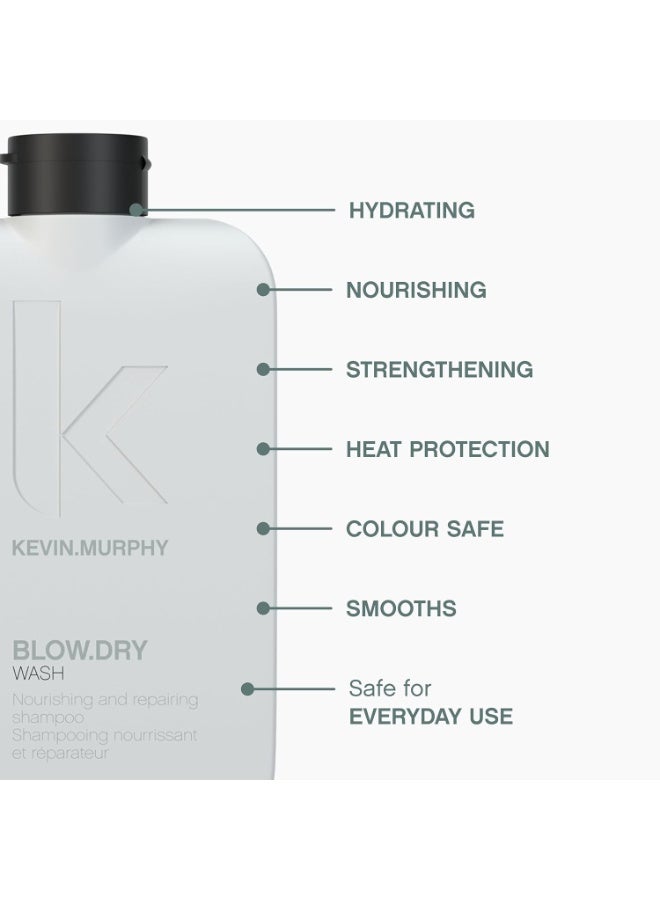 كيفن مورفي شامبو كين فين. مورفي بيلو. دراي - للعناية بالشعر المغذي والمُصلح - آمن للاستخدام اليومي - شامبو مغذي عميق للشعر - يوفر حماية من الحرارة - 250 مل / 8.4 أونصة سائلة - Image 2