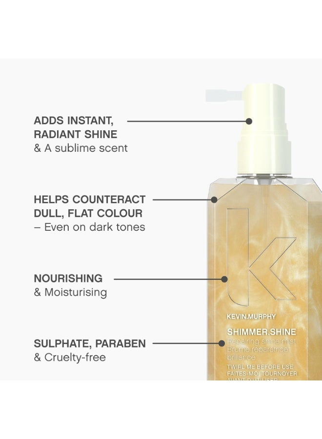 كيفن مورفي KEVIN.MURPHY SHIMMER.SHINE - رذاذ إصلاح الشعر - لجميع أنواع الشعر - رذاذ لمعان الشعر الجاف - رذاذ شعر مع الفيتامينات - عناية بالشعر خالية من الكبريتات - 100 مل / 3.4 أونصة سائلة - Image 4
