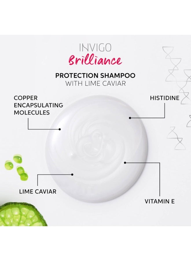 ويلا Wella Professionals Invigo Brilliance Shampoo & Conditioner Set, Color Protection & Color Vibrancy for Fine/Normal Hair, Retail Sizes 18.5 fl oz - Image 1