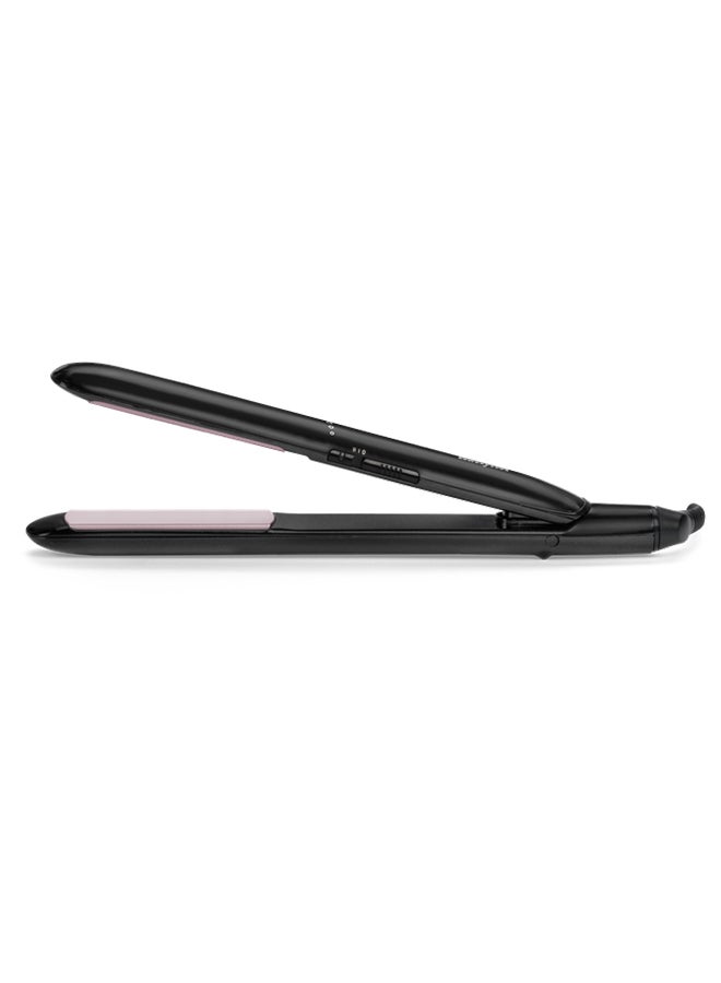 BaByliss Smooth Ceramic Hair Straightener with 200°C High Heat, Fast Heat-Up, Lightweight Design, Floating Plates for Sleek and Shiny Styling – For All Hair Types - ST241SDE black - Image 1