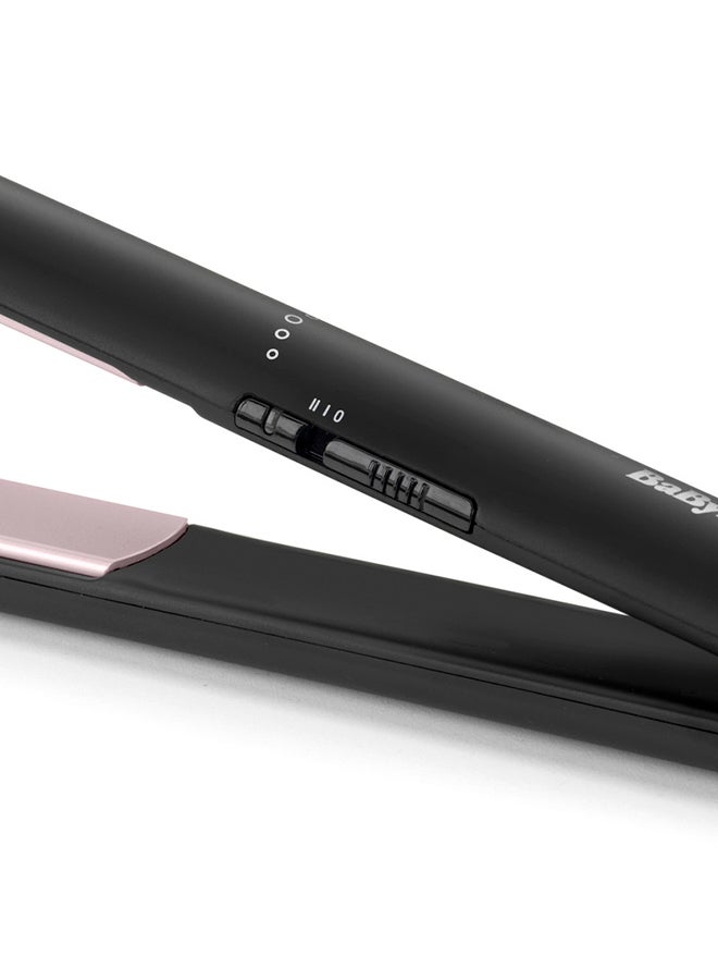 BaByliss Smooth Ceramic Hair Straightener with 200°C High Heat, Fast Heat-Up, Lightweight Design, Floating Plates for Sleek and Shiny Styling – For All Hair Types - ST241SDE black - Image 3