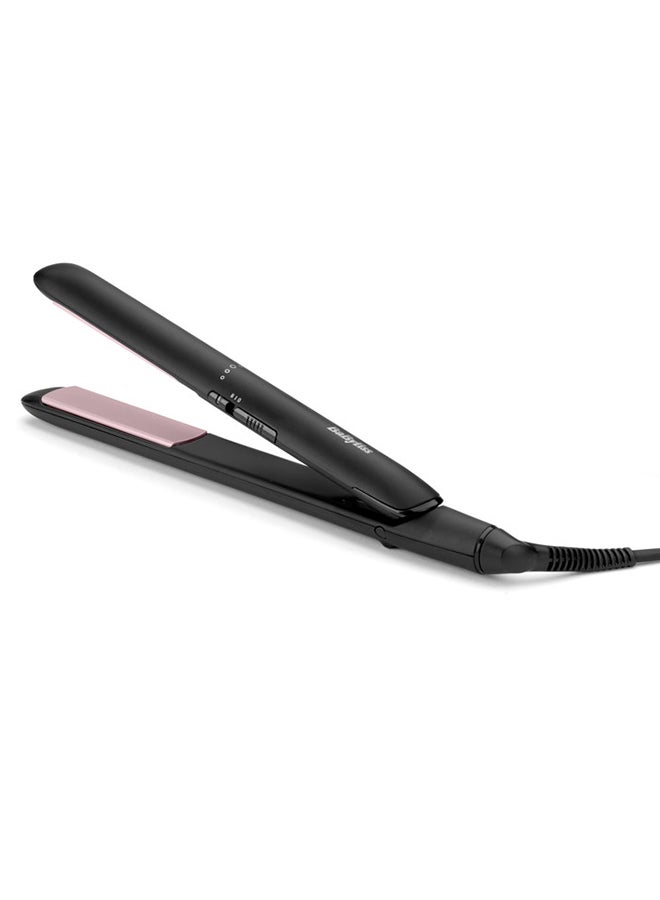 BaByliss Smooth Ceramic Hair Straightener with 200°C High Heat, Fast Heat-Up, Lightweight Design, Floating Plates for Sleek and Shiny Styling – For All Hair Types - ST241SDE black - Image 2
