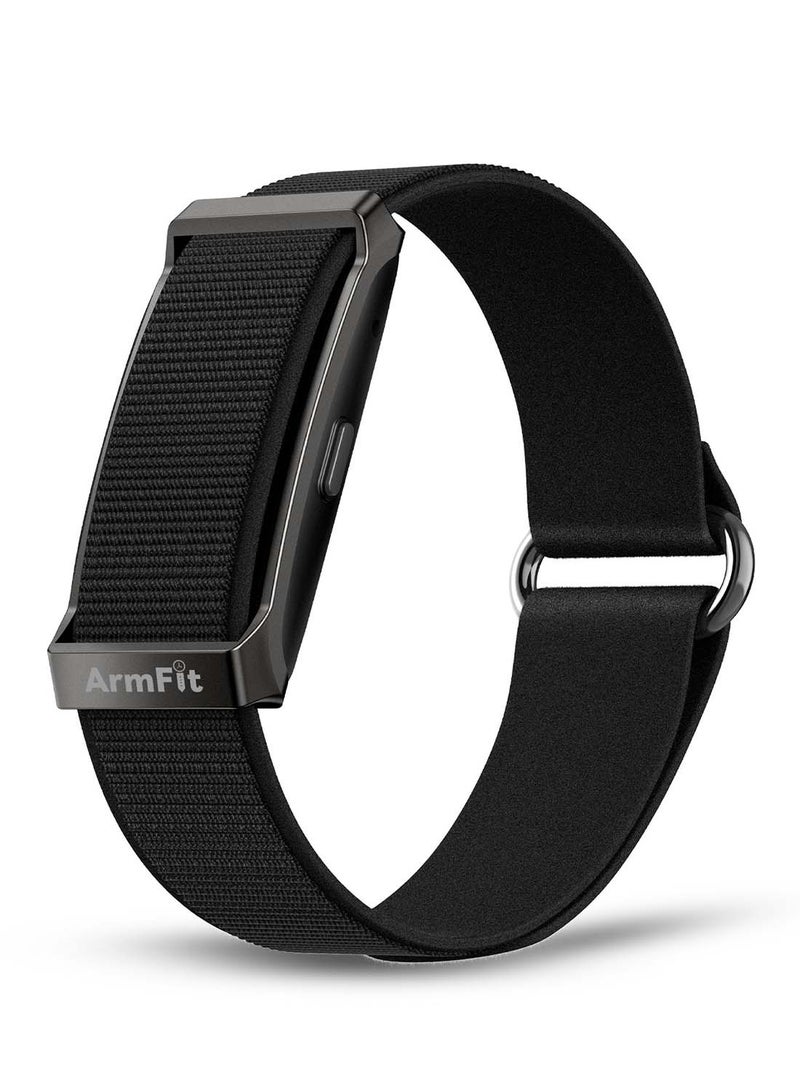 ArmFit Deep Zeero Membership fee fitness tracker band Health and Fitness Wearable – 24/7 Activity Tracker Sleep Tracking, with app support – 15+ Days Battery Life black - Image 1