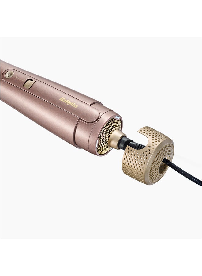 BaByliss 3-in-1 Hot Air Styling Brush, Wet to Dry Hair with Powerful Ionic Technology, Smooths, Volumizes & Straightens Thick, Curly or Frizzy Hair Gold 1.04 kilogram - Image 4