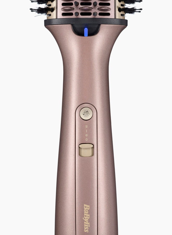 BaByliss 3-in-1 Hot Air Styling Brush, Wet to Dry Hair with Powerful Ionic Technology, Smooths, Volumizes & Straightens Thick, Curly or Frizzy Hair Gold 1.04 kilogram - Image 2