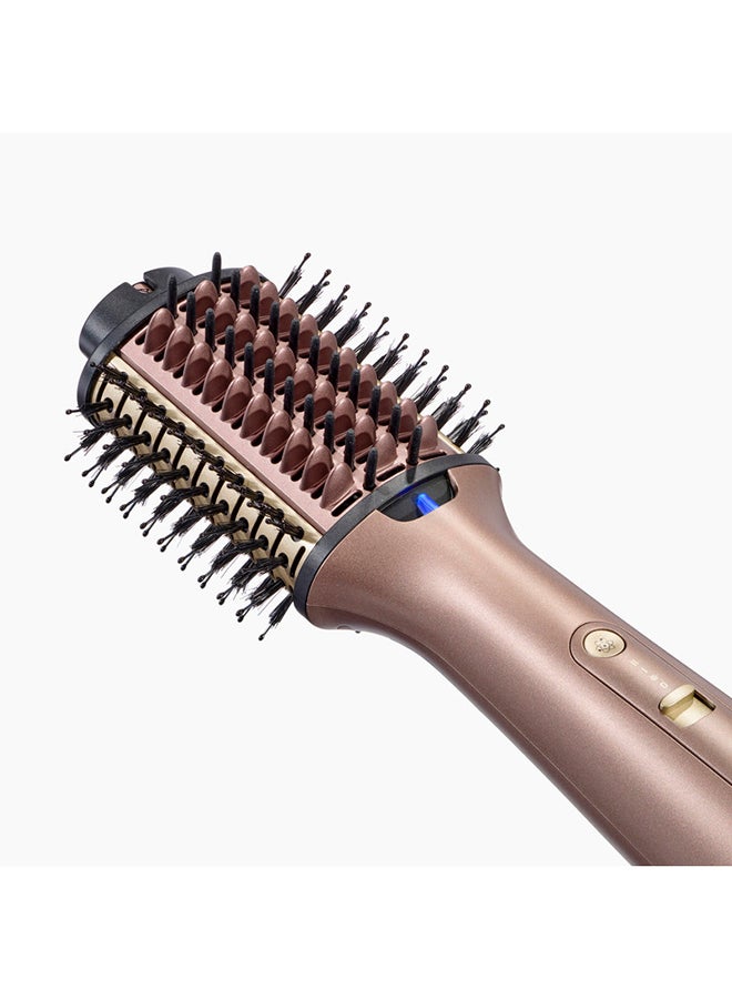 BaByliss 3-in-1 Hot Air Styling Brush, Wet to Dry Hair with Powerful Ionic Technology, Smooths, Volumizes & Straightens Thick, Curly or Frizzy Hair Gold 1.04 kilogram - Image 3