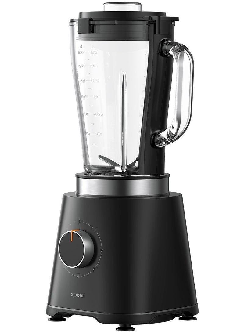 Xiaomi Xiaomi High-Performance Blender, 1.75L, 600W, 21000 RPM, 5-Speed with Pulse, Glass Jar, 217x199x443mm, Includes Measuring Cup, Lid, Base 1750 ml 600 W MLLJ001CM-1A black - Image 2