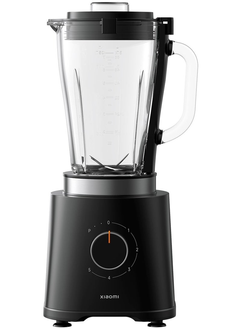 Xiaomi Xiaomi High-Performance Blender, 1.75L, 600W, 21000 RPM, 5-Speed with Pulse, Glass Jar, 217x199x443mm, Includes Measuring Cup, Lid, Base 1750 ml 600 W MLLJ001CM-1A black - Image 3