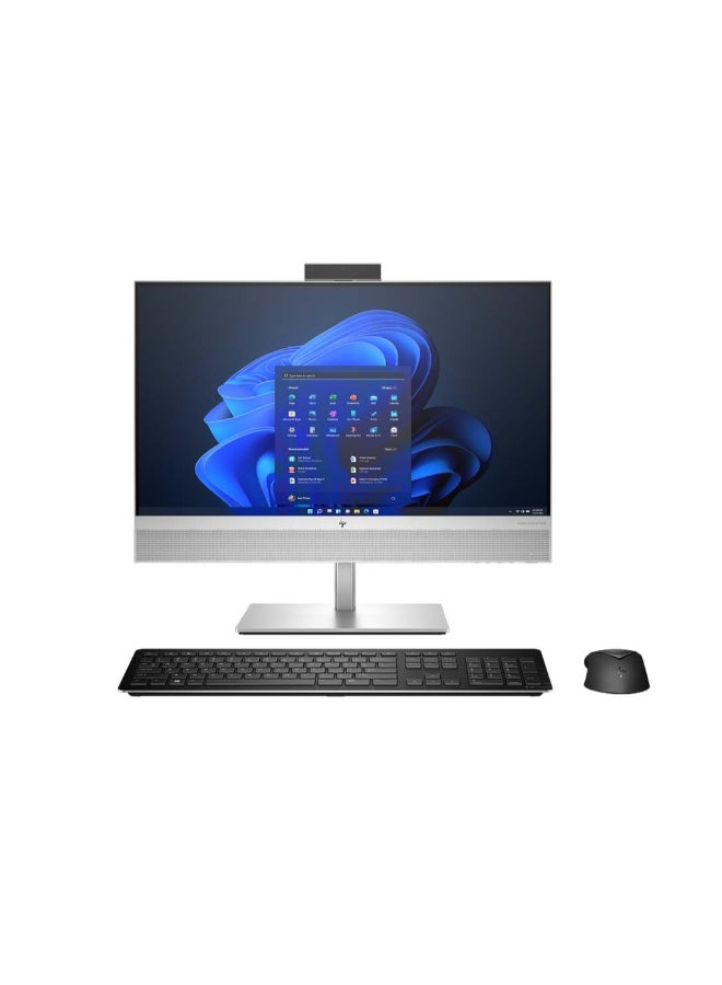 HP AIO 840 With 23.8 Inch Full HD (1920X1080) Display,Core i7–1355U Processor/16G RAM DDR5/1TB SSD/Windows 11 Pro/Intel UHD Graphics/ English/Arabic Silver - Image 1