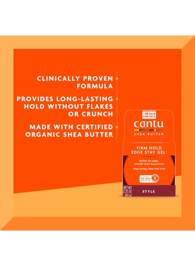 Cantu Extra Hold Edge Stay Gel with Shea Butter 2.25 oz - Image 4