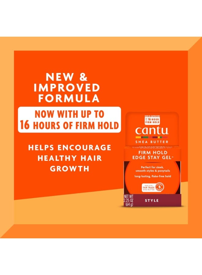 Cantu Extra Hold Edge Stay Gel with Shea Butter 2.25 oz - Image 2