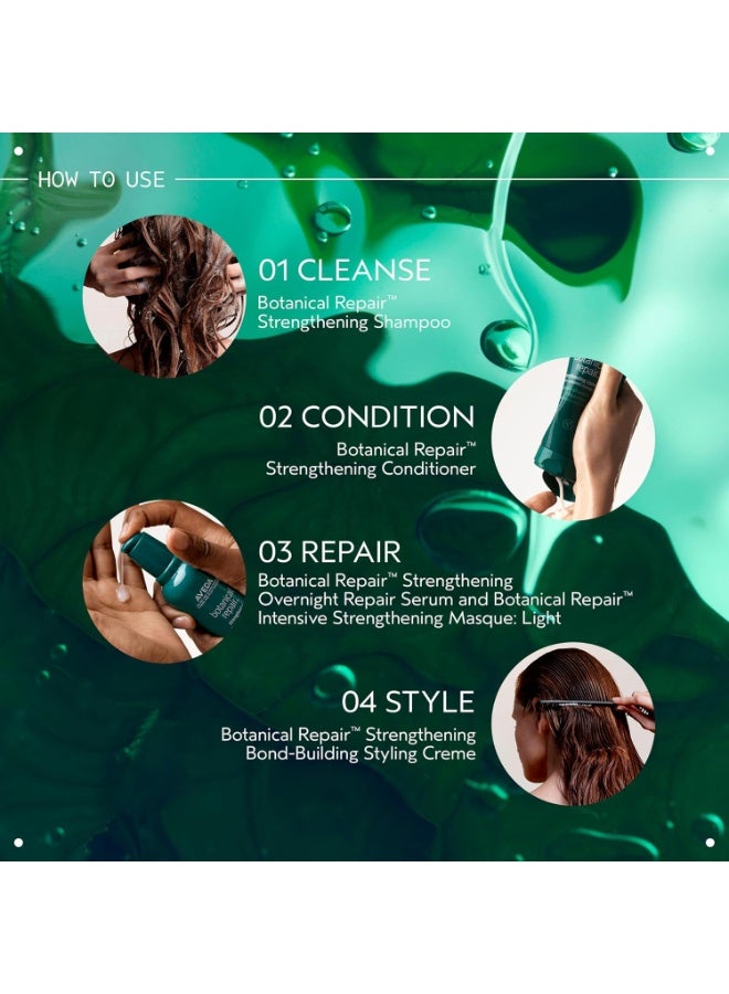 Aveda Botanical Repair Strengthening Overnight Serum | Bond-Building Serum | Reduces the Look of Split Ends | Repairs Damaged Hair | With Nangai Oil | 99% Naturally Derived* 0.63 oz - Image 4