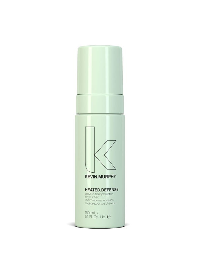كيفن مورفي KEVIN.MURPHY HEATED.DEFENSE - رذاذ حماية من الحرارة للشعر - لجميع أنواع الشعر - رغوة تترك على الشعر - حماية قصوى من الحرارة - رغوة خالية من القسوة - 150 مل / 5.1 أونصة سائلة - Image 1