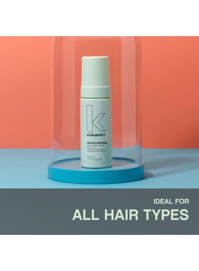 كيفن مورفي KEVIN.MURPHY HEATED.DEFENSE - رذاذ حماية من الحرارة للشعر - لجميع أنواع الشعر - رغوة تترك على الشعر - حماية قصوى من الحرارة - رغوة خالية من القسوة - 150 مل / 5.1 أونصة سائلة - Image 2
