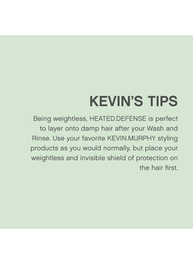 كيفن مورفي KEVIN.MURPHY HEATED.DEFENSE - رذاذ حماية من الحرارة للشعر - لجميع أنواع الشعر - رغوة تترك على الشعر - حماية قصوى من الحرارة - رغوة خالية من القسوة - 150 مل / 5.1 أونصة سائلة - Image 3