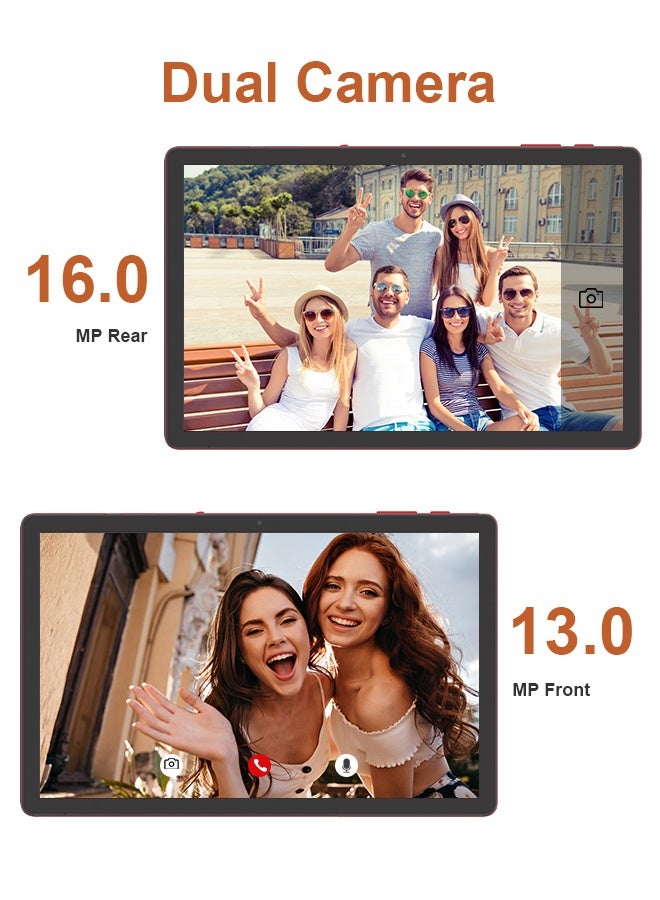 C Idea Tablet 10.36 Inch , WIFI Android Tablet Pc with 8GB+1TB, 2K Screen Educational Tablet with keyboard and Pen CM10016plus red - Image 5