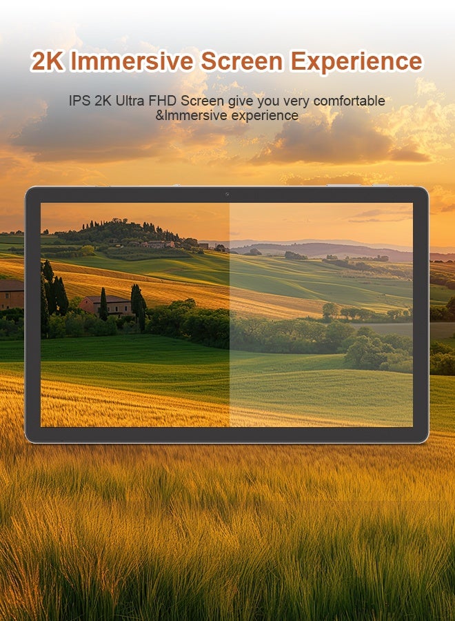 سي آيديا C Idea Tablet 10.36 Inch , WIFI Android Tablet Pc with 8GB+1TB, 2K Screen Educational Tablet with keyboard and Pen CM10016plus white - Image 4