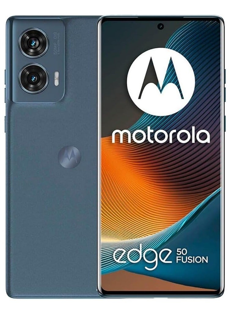 Motorola Edge 50 Fusion 5G Dual SIM 8GB RAM 256GB ROM Forest Blue - International Version - Image 1