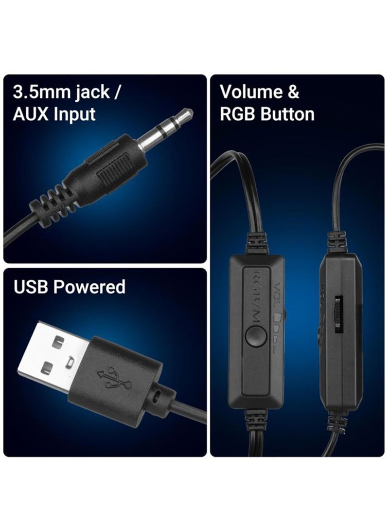 Gamertek Blitz Gaming Speaker - Black - Image 4