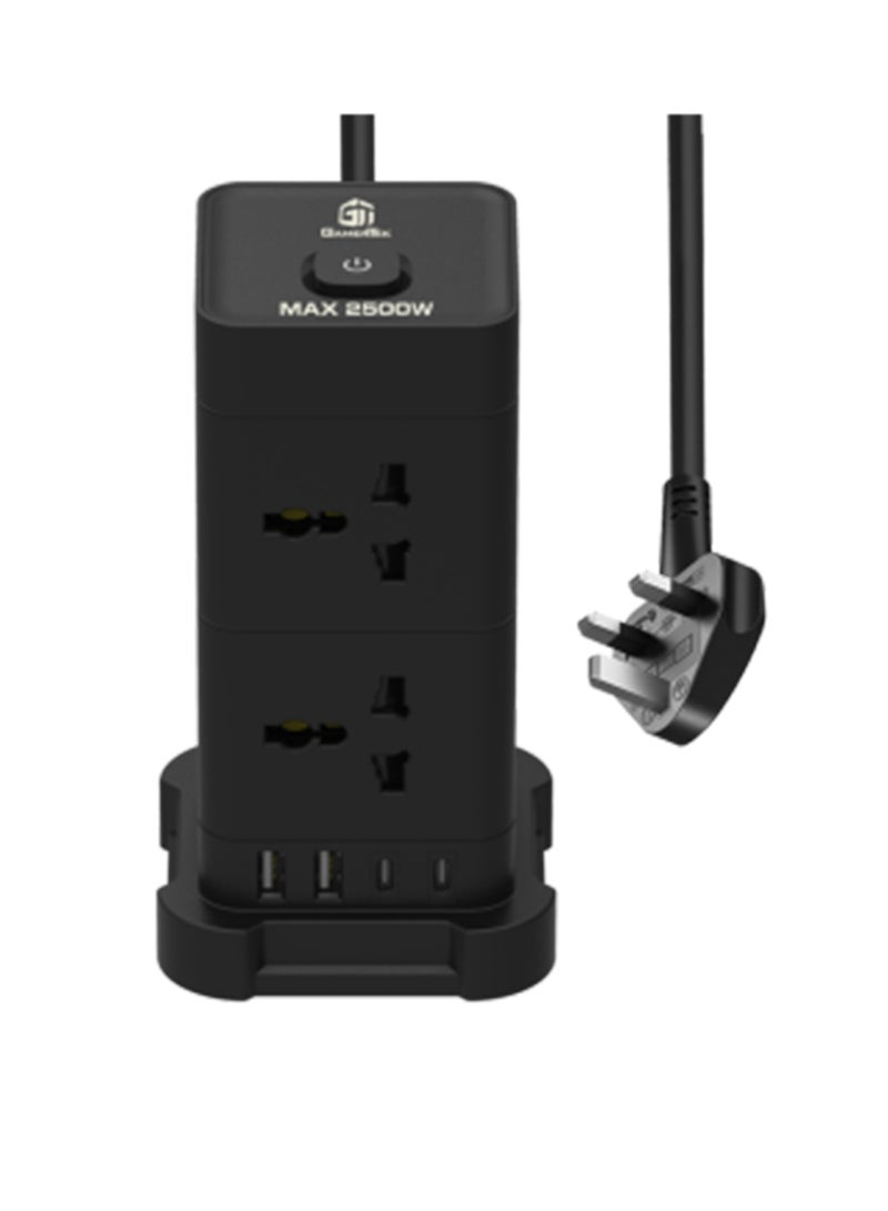 Gamertek Surge Protector 2500W - Black - Image 4