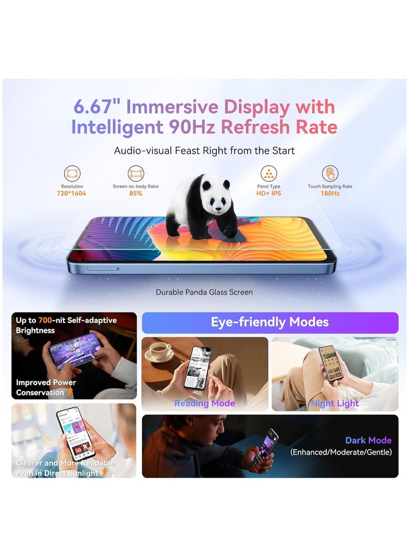 Blackview SHARK 9 5G Smartphone 6.67'' HD+ IPS 90Hz Display NFC 50MP AI Main Camera GPS Android 14 Mobile Phone - Image 5